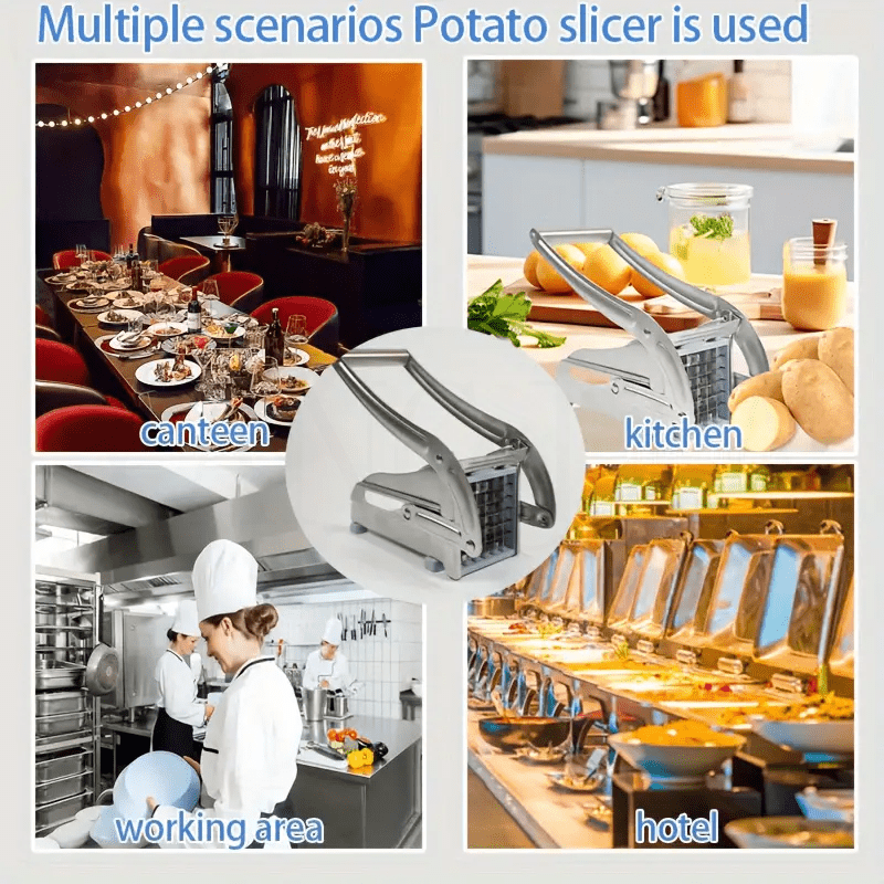 Durable Stainless Steel French Fry Cutter for Vegetables and Potatoes