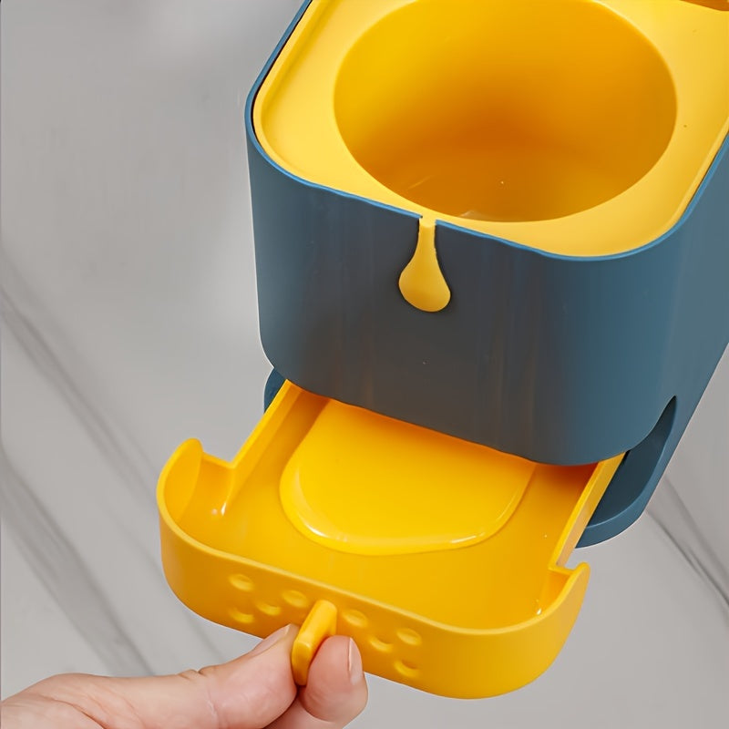 Щетка для чистки туалета с поддоном, прочная металлическая и пластиковая ручка, легкая в использовании для ванной, кухни и полов, не требует электричества