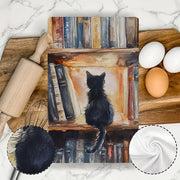 Two Pieces Kitchen Towels Ultra Soft Absorbent Library Kitten Design 40x60 cm