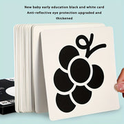Children's Black and White Visual Stimulation Cards for Newborns 0-3 Months