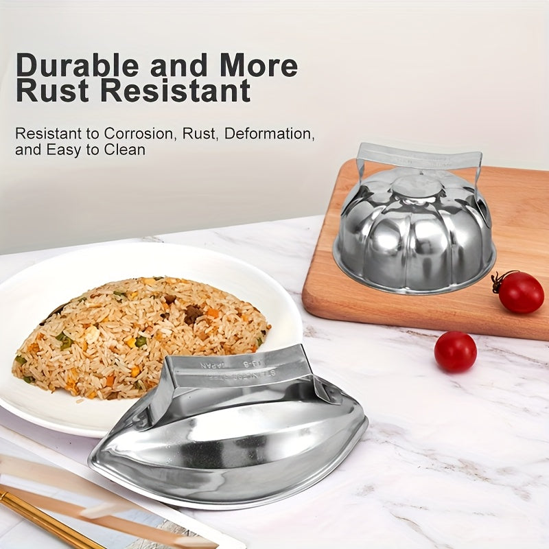 Stainless Steel Rice Mold with Handle for Food-Grade Rice and Vegetable Rolls