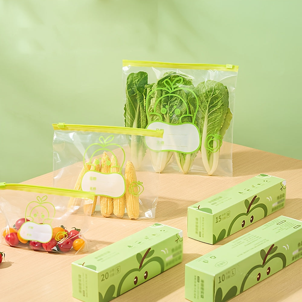 Juego de bolsas reutilizables con cierre zip, contenedores de almacenamiento transparentes de grado alimentario para viajes, camping, cocina y congelador