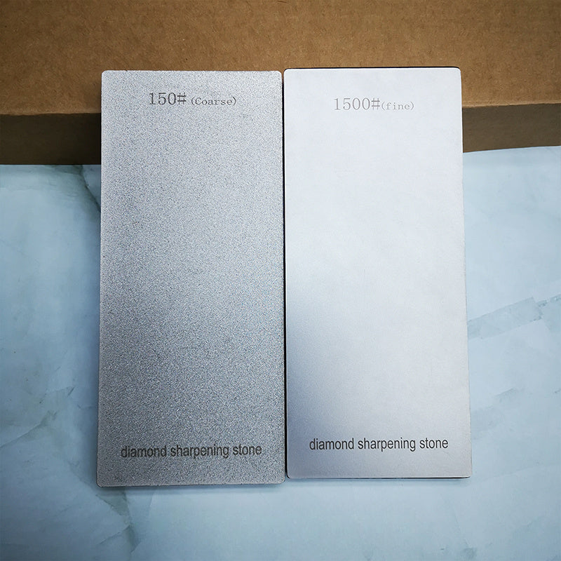 Diamond Sharpening Stones Set 120 600 1500 3000 Grit with Base and Sharpening Bar