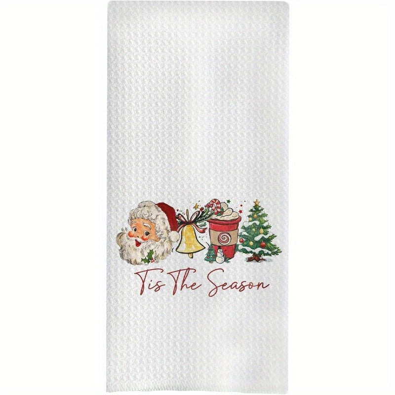 Festive Christmas Kitchen Towels Retro Holiday Tea Towels 45x66 cm