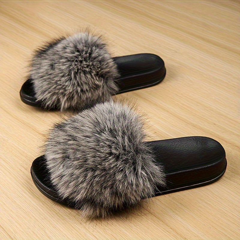 Women's Plush Slippers with EVA Sole, Indoor Outdoor Comfort