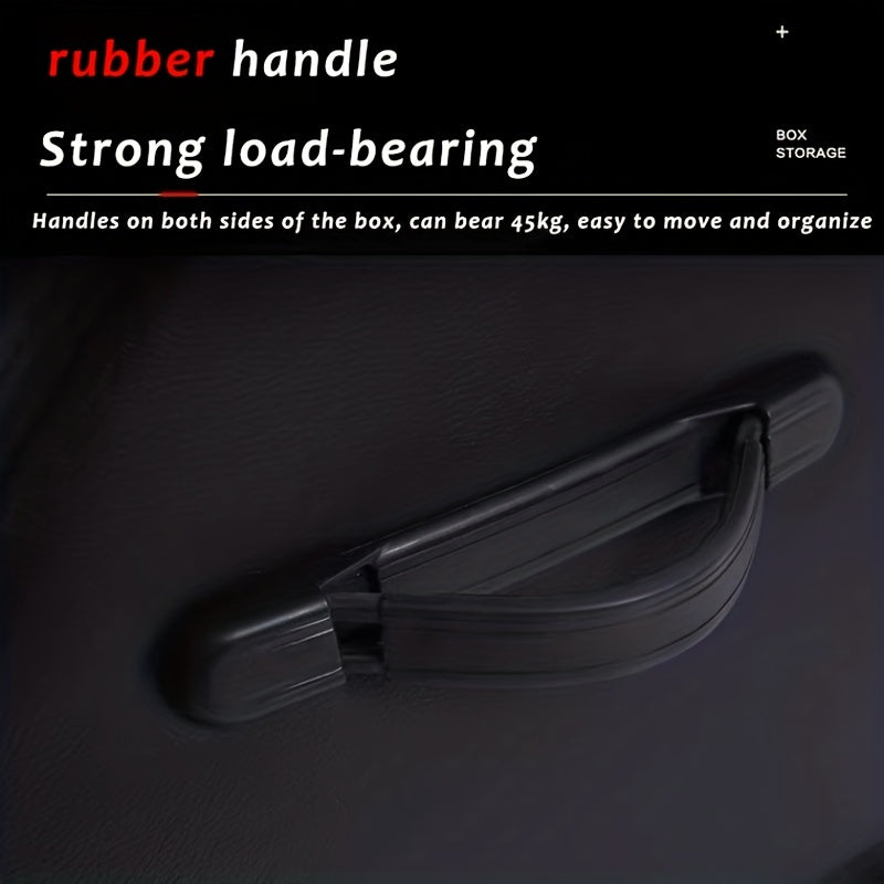 Car Trunk Storage Box Foldable PU Leather Car Organizer Interior Supplies