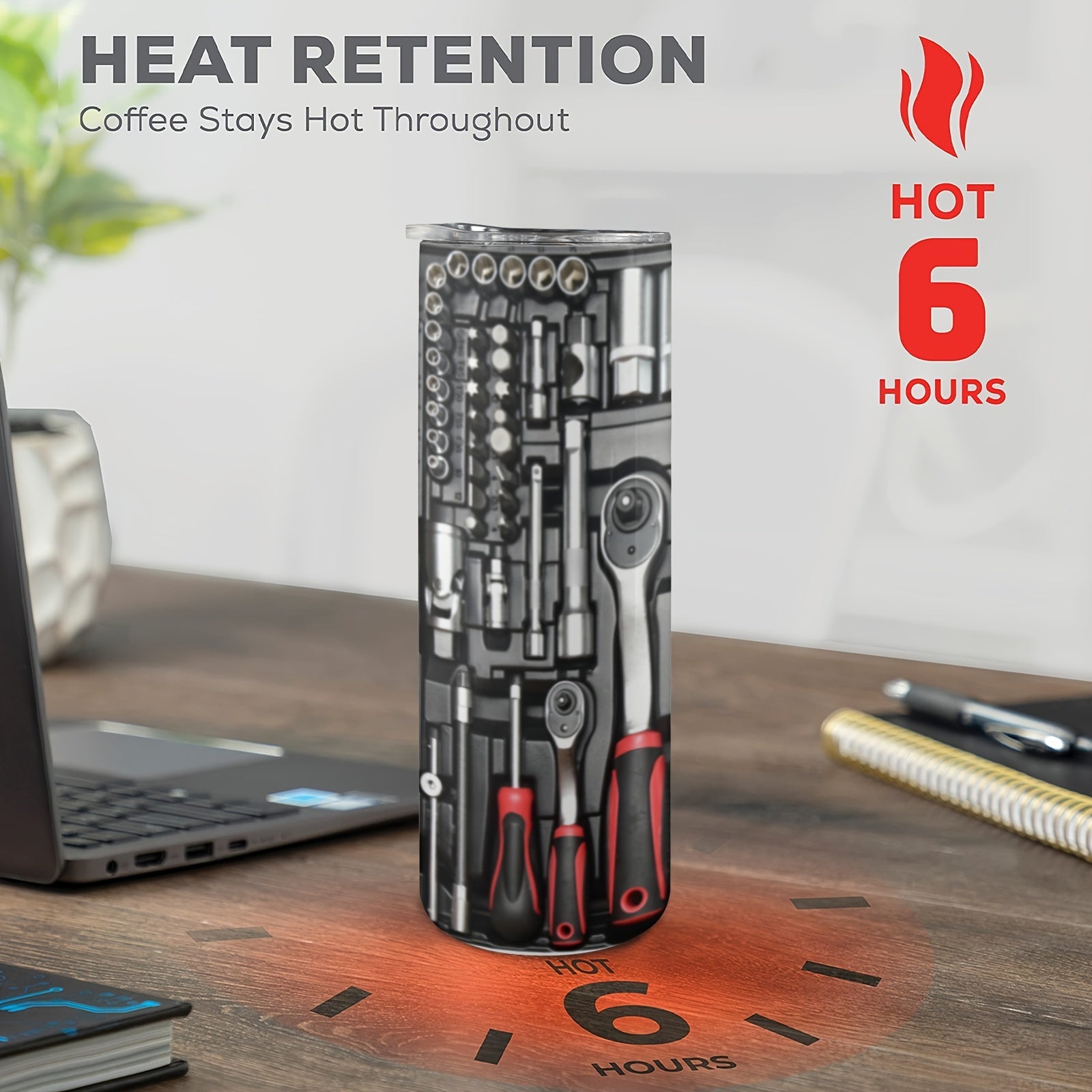 20 Ounce Stainless Steel Tumbler with Lid and Straw for Travel and Outdoor Use