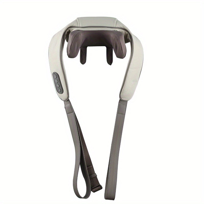 Qayta zaryadlanadigan Shiatsu bo'yin massajchisi, uyda, ofisda yoki sayohatda qulaylik uchun issiq chuqur to'qimalarni yoğurish bilan.