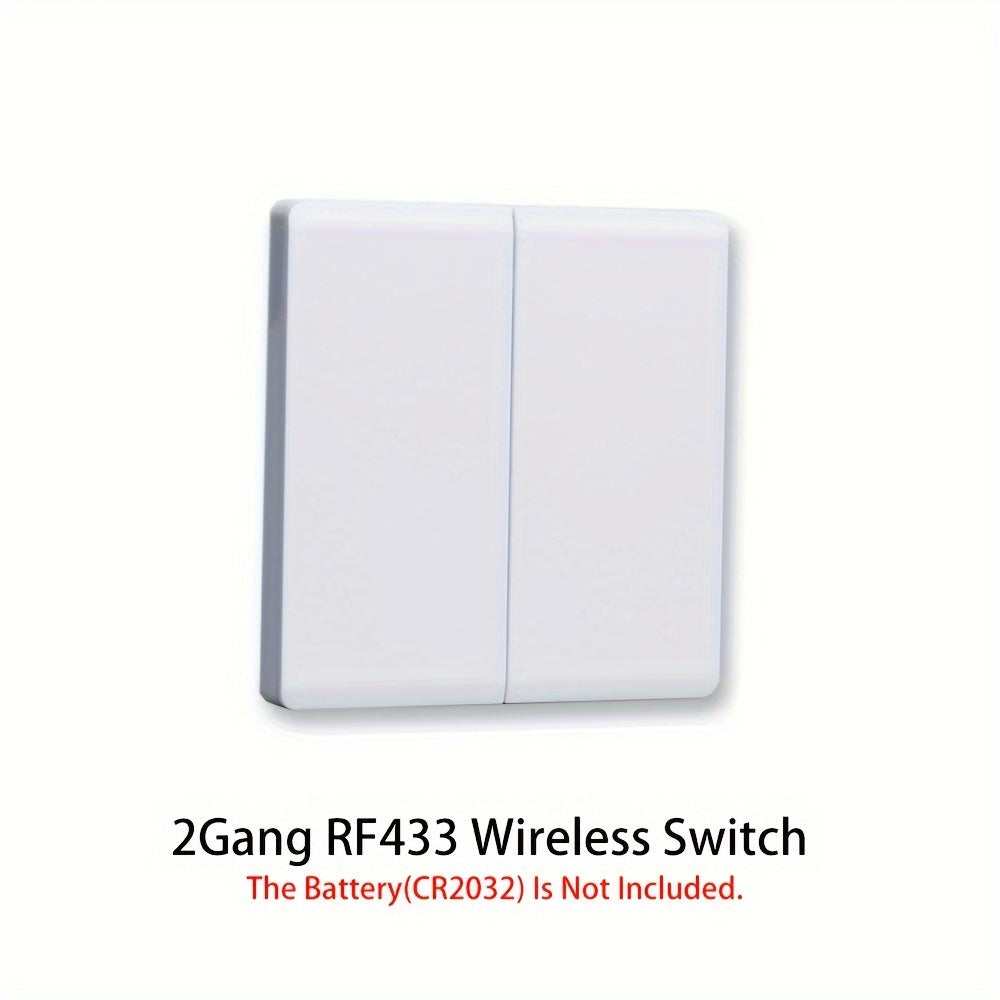 Wireless RF433 Home Lighting Switch 1/2/3 Gang Wall Mount Remote Control White Gray 110V 220V