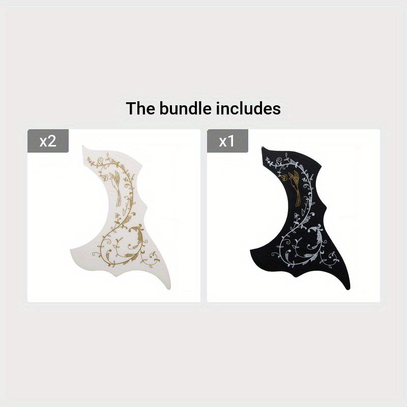 Acoustic Guitar Pickguard 40-41 Inch Scratch Protection Decorative Pattern Black Red White