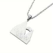 Nayzodli po'lat Yezidi Lalish ma'badiga oid pendant bilaguzuk - Etnik va minimalist uslubda tasodifiy yoki ziyofat kiyimlari uchun mukammal