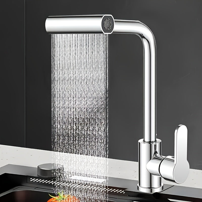 Kitchen Faucet Aerator Set with 4 Functions, 360-Degree Rotation, High-Pressure Water Flow