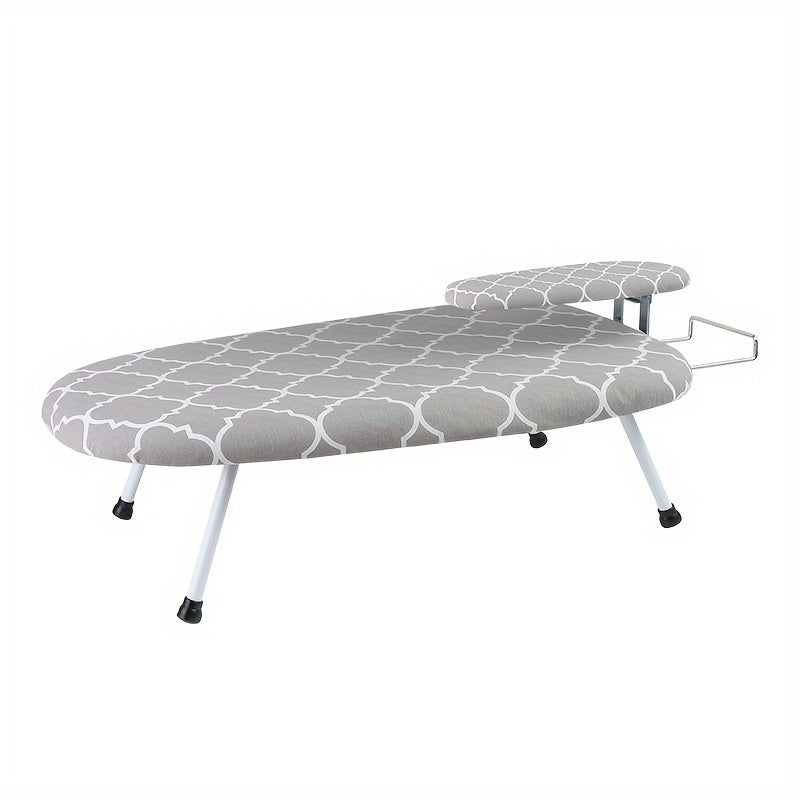 Adjustable Height Ironing Board with Foldable Legs and Removable Cover