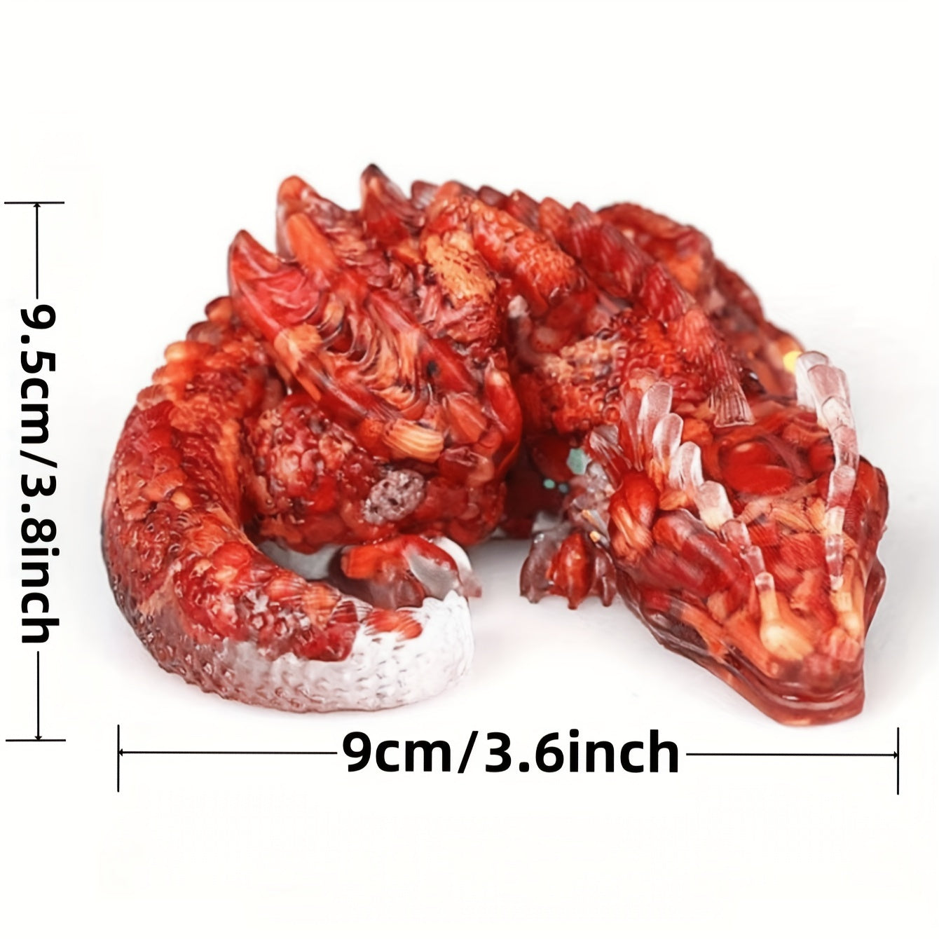 Кристальный дракон в виде гравия для домашнего декора и подарков