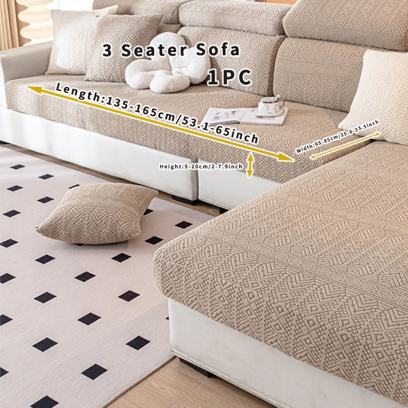 Boho Elastic Sofa Cover Pet-Friendly Machine Washable Fits Various Sizes