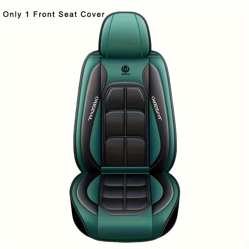 Universal Car Seat Cover Set for Sedan and SUV All-Season Durable PU Leather