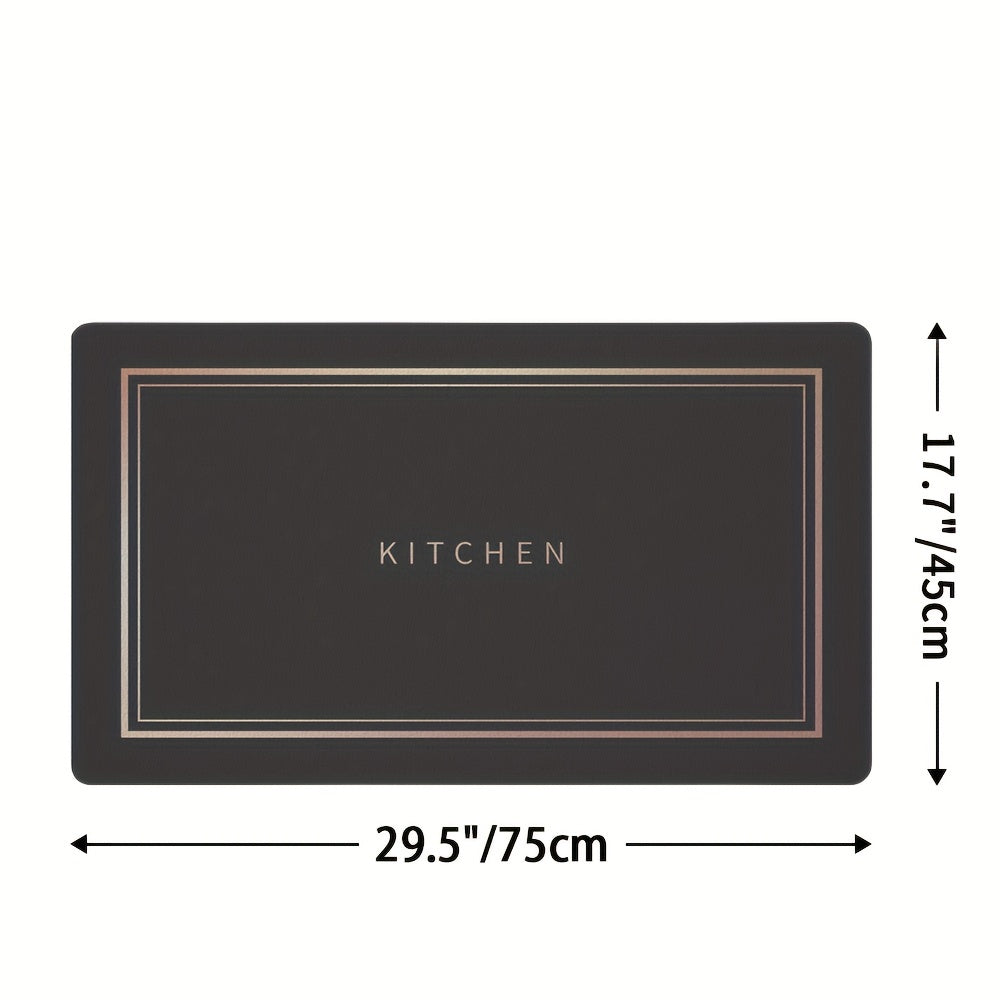 Alfombra de cocina antideslizante y absorbente, rectangular, fácil de limpiar, resistente a la suciedad, para regalo de Navidad