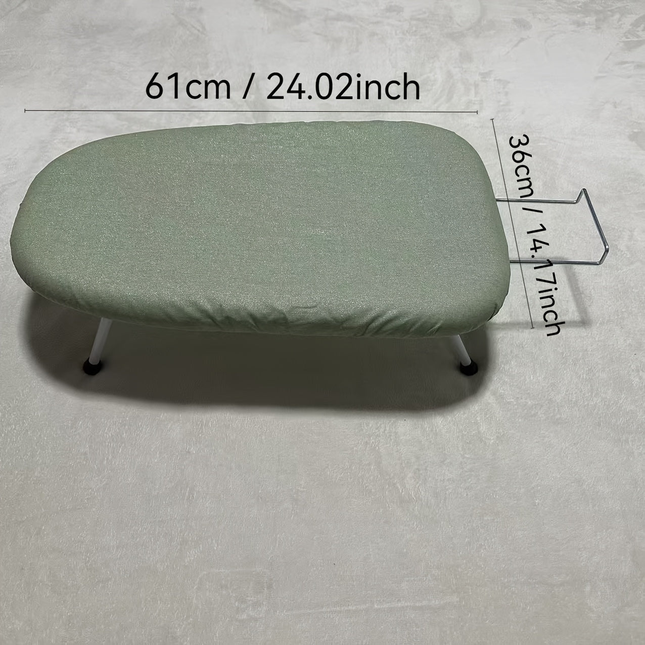 Cama para mascotas verde con funda lavable y removible, aislada, con cuatro patas estables