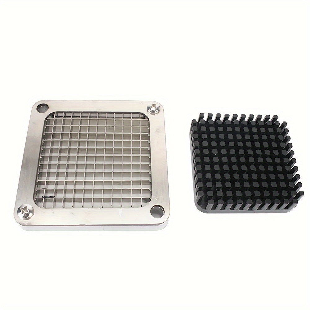 Set of 2 Stainless Steel French Fry Cutters with Interchangeable Blades for Home and Commercial Use