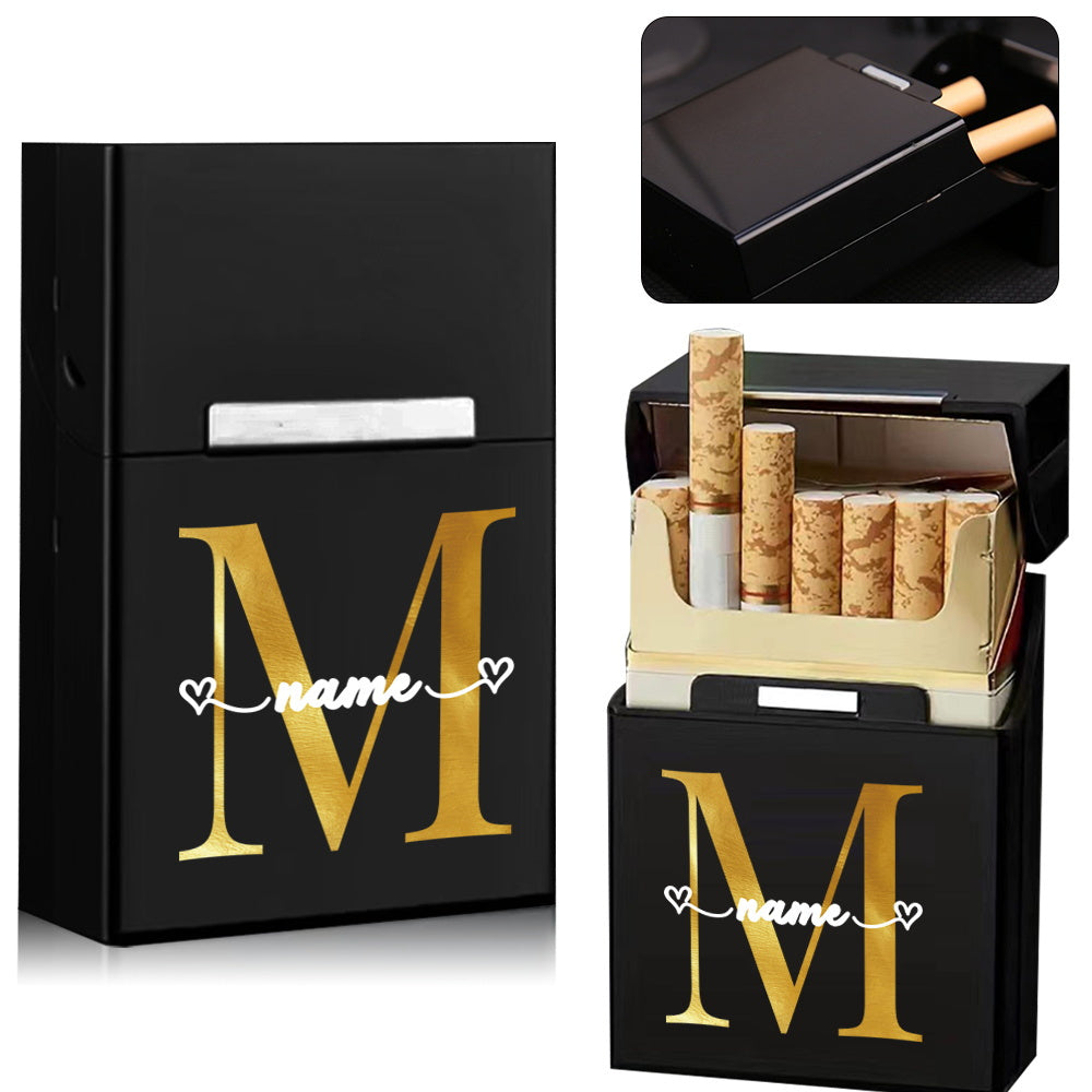 Personalized Metal Cigarette Case Water-Resistant Travel Organizer for Men