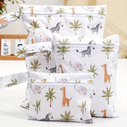 3 ta suv o'tkazmaydigan mato pampers saqlash sumkasi to'plami, bitta cho'ntakli yuviladigan nam-quruq sumkalar; suzish kiyimlarini saqlash uchun mukammal