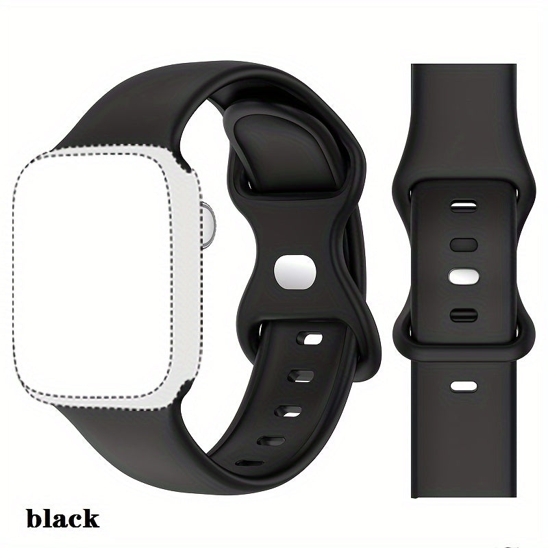 Silicone Sports Watch Strap for Men Women Compatible with Apple Watch Series 2 3 4 5 6 7 8 Ultra SE 38mm 40mm 41mm 42mm 44mm 45mm 49mm