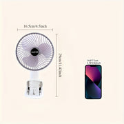 Rechargeable Mini Fan Portable USB Handheld Desktop with Adjustable Speed for Outdoor Travel Office