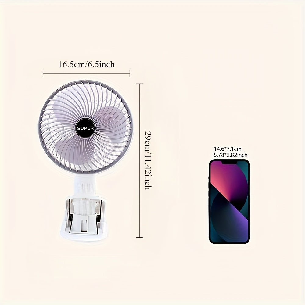 Rechargeable Mini Fan Portable USB Handheld Desktop with Adjustable Speed for Outdoor Travel Office
