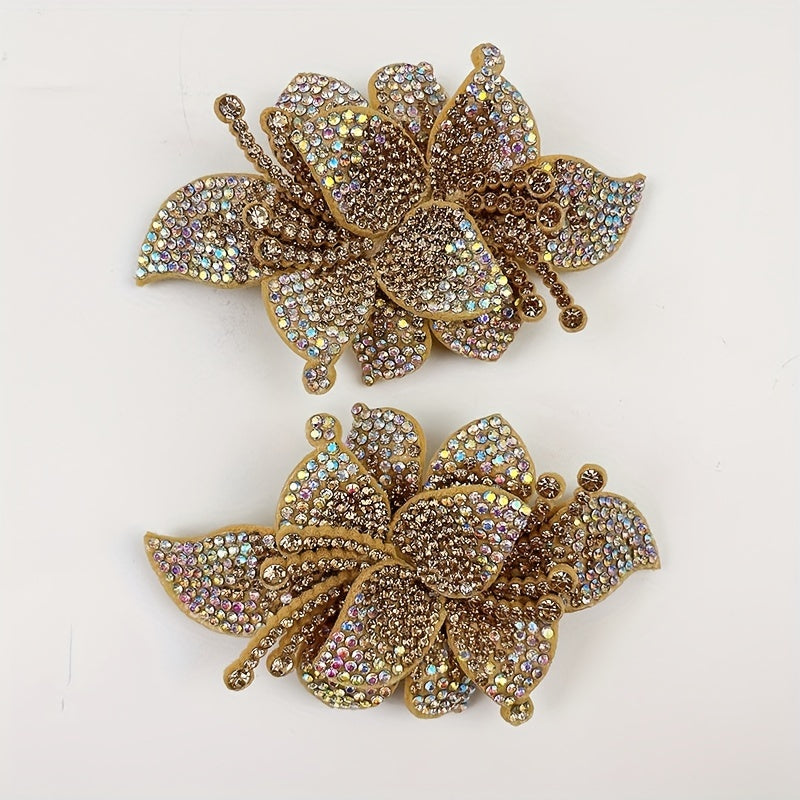 Women's Rhinestone Shoe Clips Detachable DIY Decor Accessories