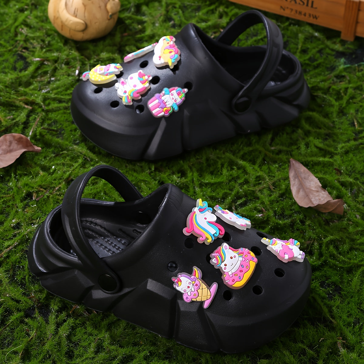 Children's Cartoon Clogs with Breathable EVA Sole and Insole All-Season Comfort for Ages 14 and Under