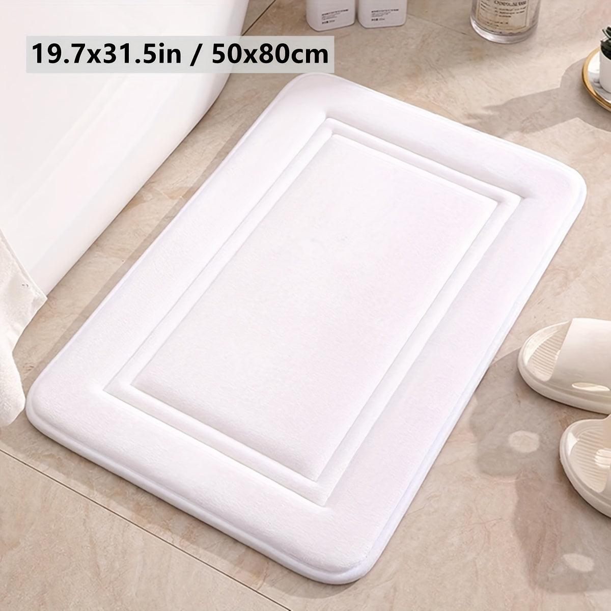 Xavfsizlik uchun sirpanmaydigan hammom matosi, qulaylik uchun qalin plush hammom matosi, yuqori singdiruvchi eshik matosi, yumshoq hammom gilami, mustahkam eshik pol matolari, qulay mashinada yuviladigan tez quriydigan gilamlar, zarur hammom aksessuar.