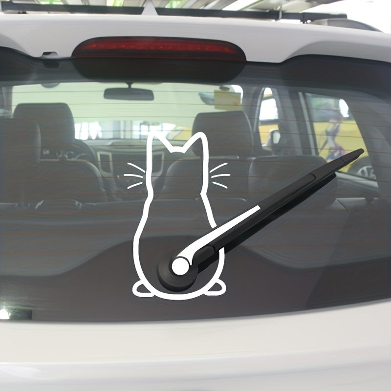 Dog Car Rear Windshield Wiper Decal for Pets and Vehicle Decor