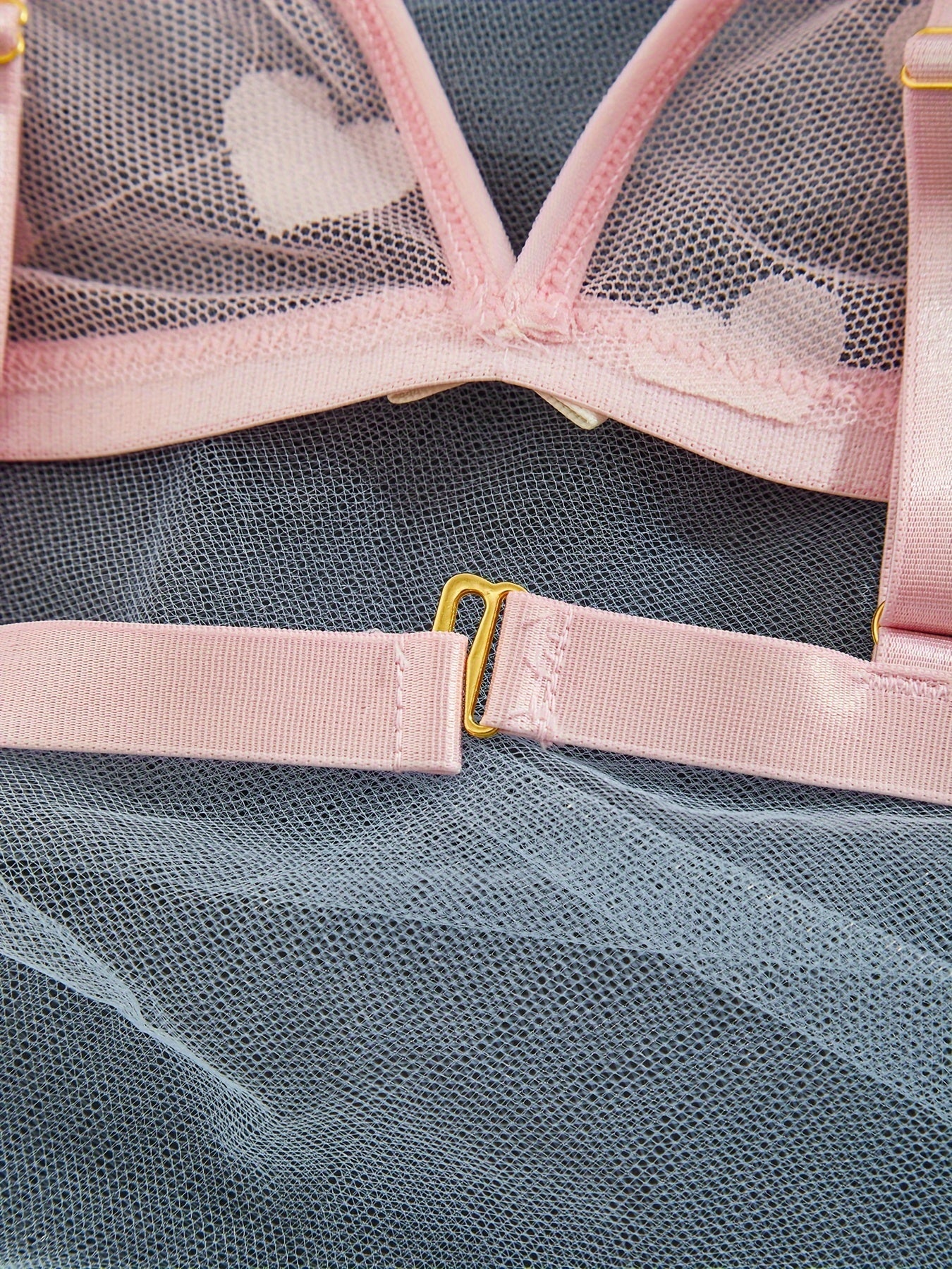 Women's Lace Satin Lingerie Set with Underwire and Adjustable Straps