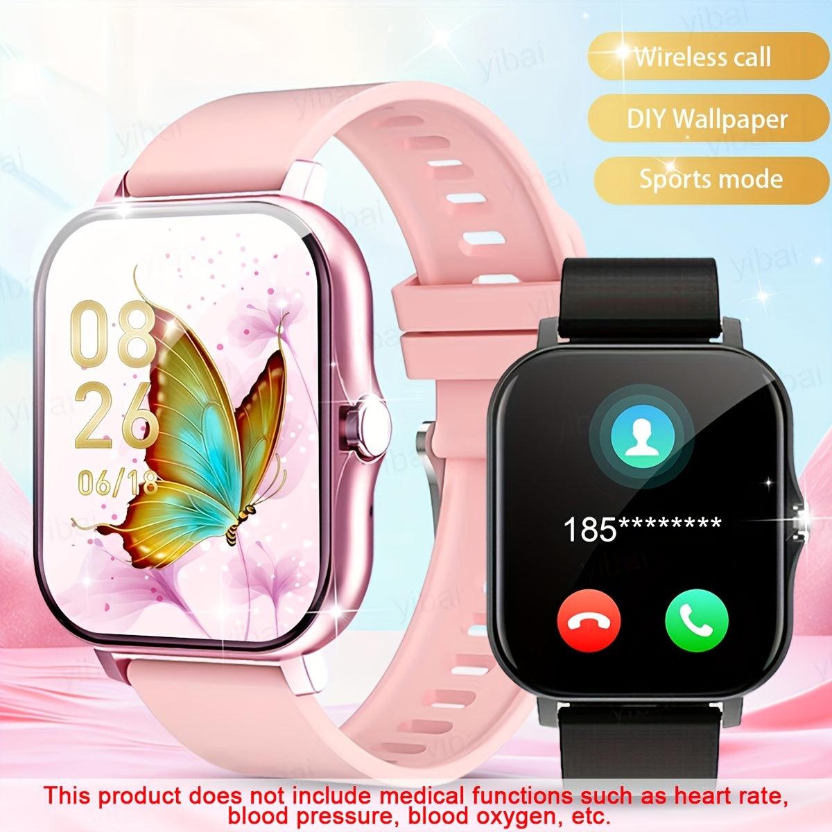 2024 Sports Smart Watch for Men and Women 2.01-Inch HD Touch Screen Call and Fitness Tracker