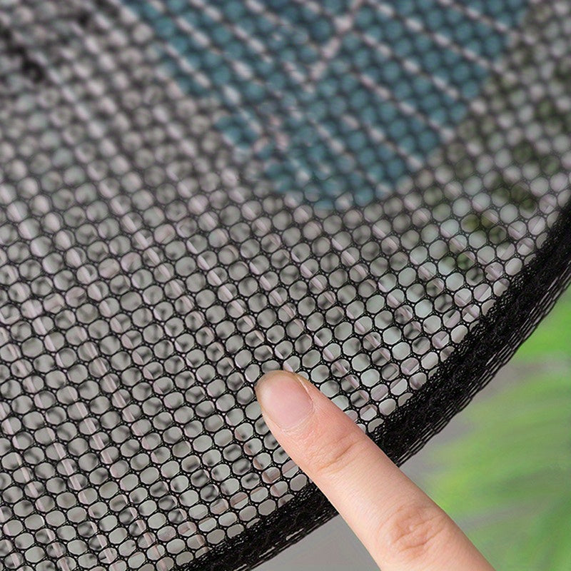 Bolalar xavfsizligi uchun barmoqni himoya qilish tarmog'i bilan elektr fanining qopqog'i, batareyaga ehtiyoj yo'q, shaffof dizayn.