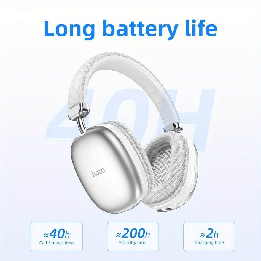 Over-Ear True Wireless Headphones Bluetooth 5.3 Gaming Music Long Battery