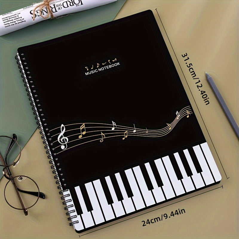 A4 Waterproof Music Sheet Folder Holds 60 Sheets Lightweight Durable for Musicians and Performers