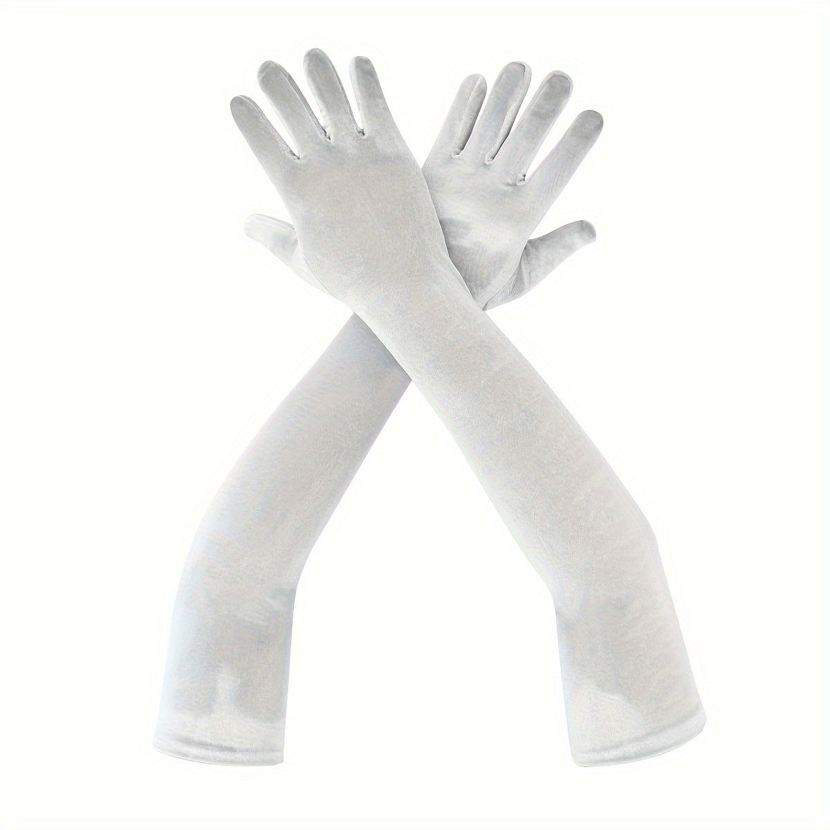 Long Opera Gloves for Women 1 Pair Elbow Length Velvet Costume Evening Dress