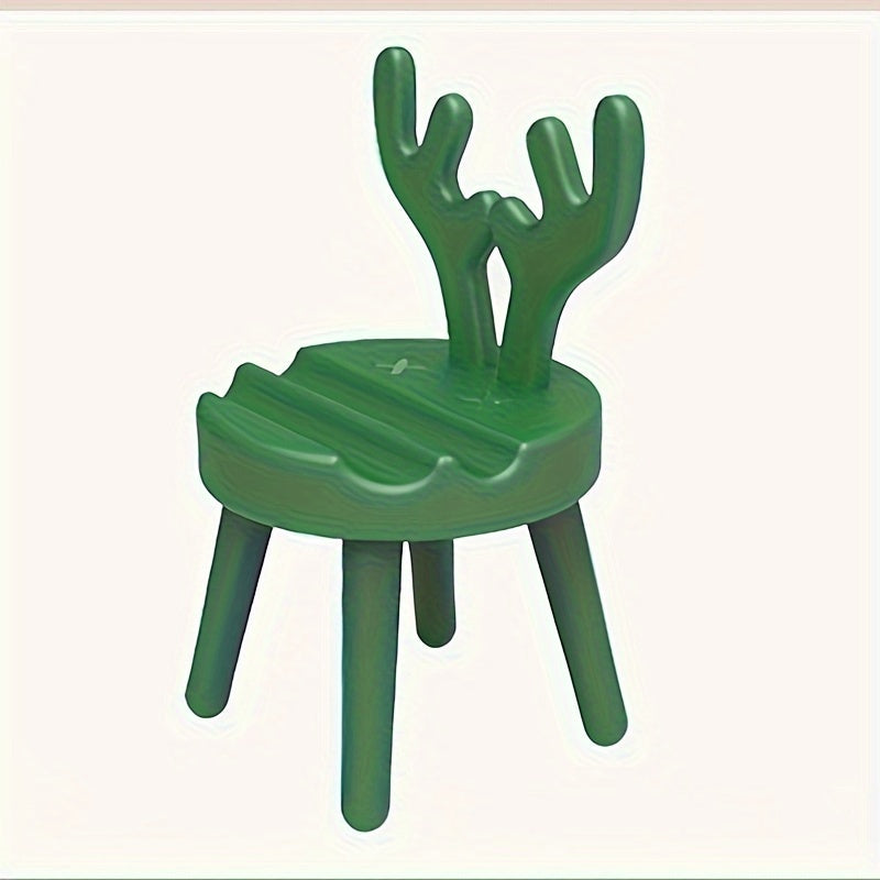Decorative Christmas Antler Chair Phone Holder Easy to Install No Power Needed