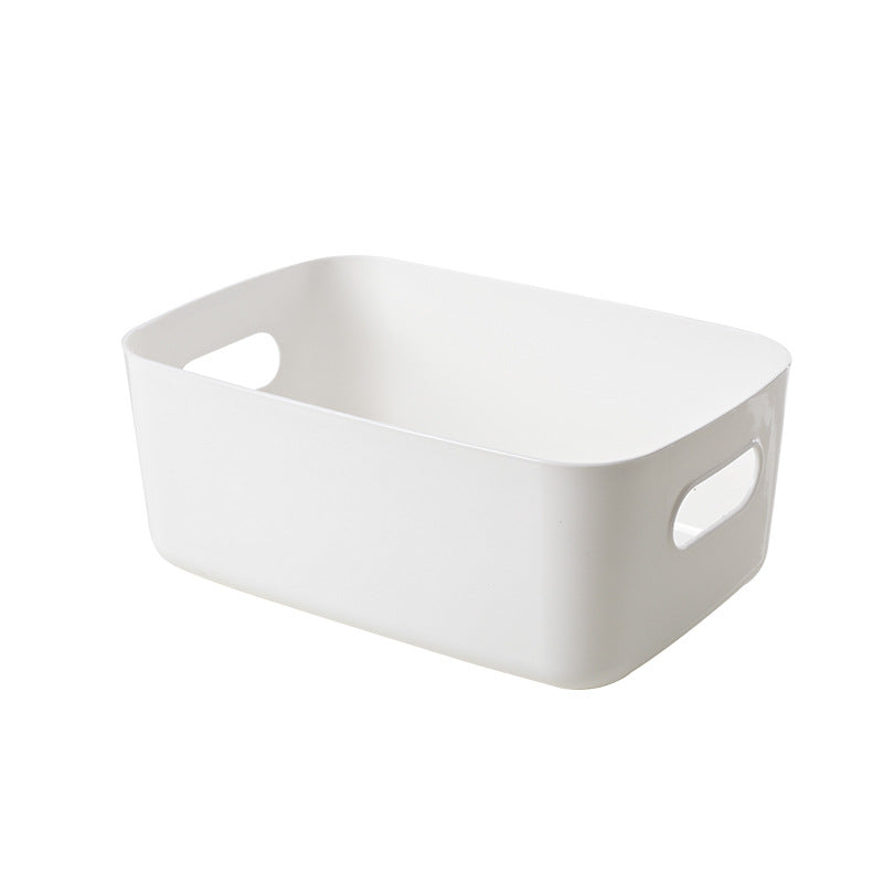 Large Plastic Storage Basket for Cosmetics and Sundries with Multiple Compartments
