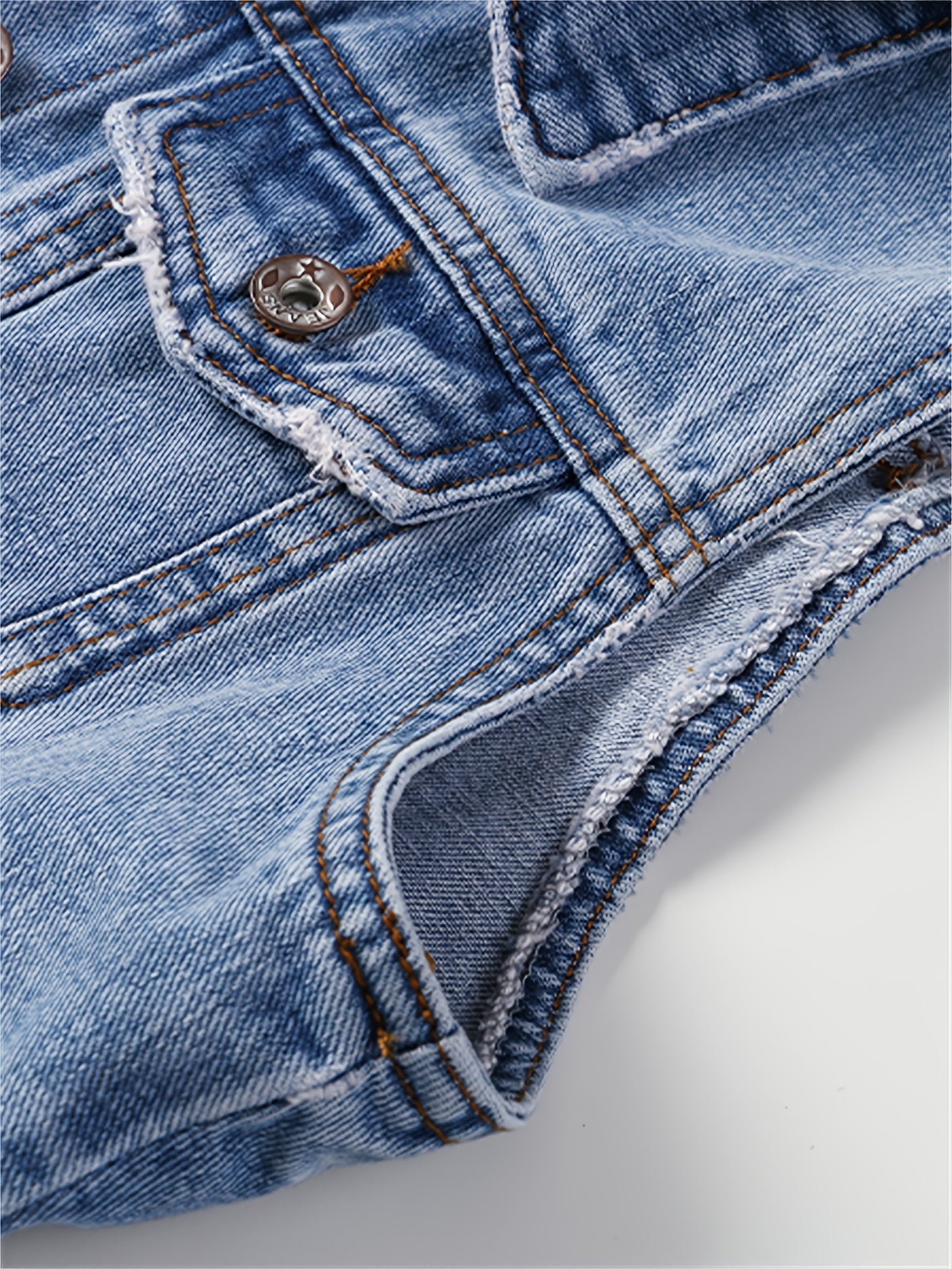 Женская безрукавная джинсовая куртка с отстегивающимся капюшоном, голубая, повседневная верхняя одежда