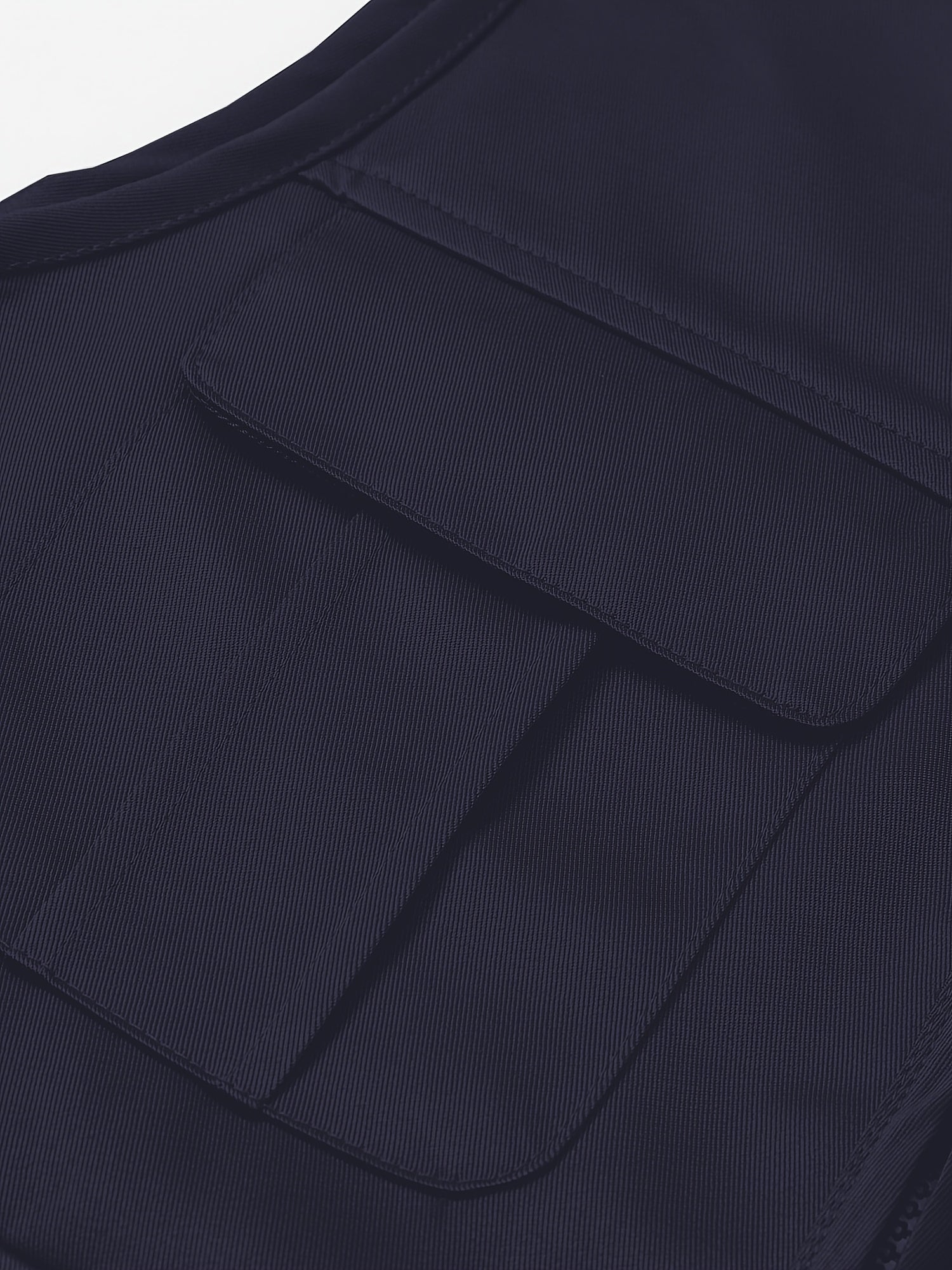 Plus Size Men's Polyester Vest with Multiple Pockets for Hiking and Outdoor Activities