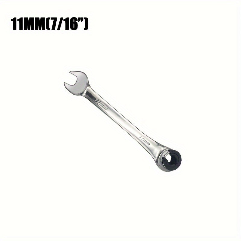 Universal Fixed Head Tubing Ratchet Open End Wrench Combination Tool