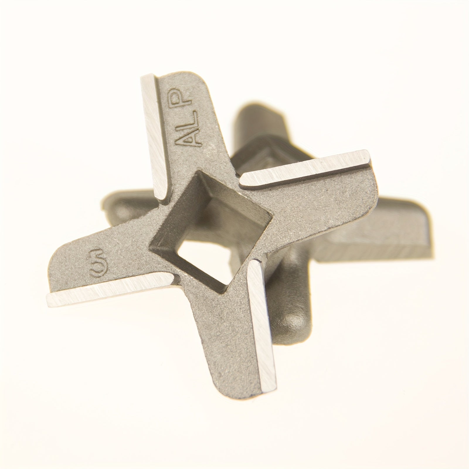 Bosch MUM 4, MUM5240, MFW 15, Siemens MF155 uchun Noxud qotishma go'sht maydalagich pichog'i #5 - Bir tomonlama maydalagich pichoq almashtirish qismlari, oziq-ovqat darajasidagi material, 2 dona to'plami