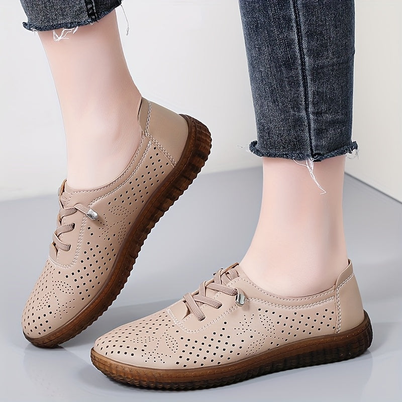 Women's Slip-On Loafers Soft Sole Casual Shoes Breathable PU All-Season