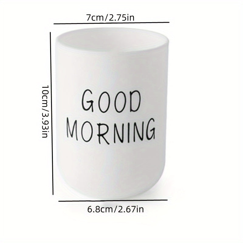 Juftliklar uchun mustahkam plastik tish cho'tkasi ushlagichi, hammomni tartibga solish va bezatish uchun ideal, tish cho'tkalari, tish pastasi va piyolalarni ushlab turishi mumkin.