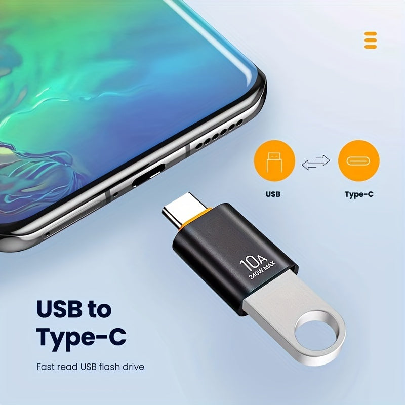 Juego de 2 adaptadores OTG USB 3.0 a Type C para smartphones, laptops y dispositivos