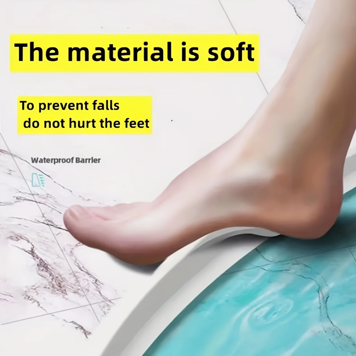 Гибкий порог для душа, водяной барьер высотой 3 см, мягкий TPE, барьер для пола в ванной