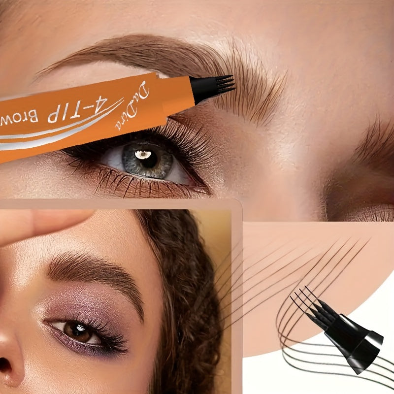 Lápiz de cejas líquido impermeable para mujer de larga duración y a prueba de manchas