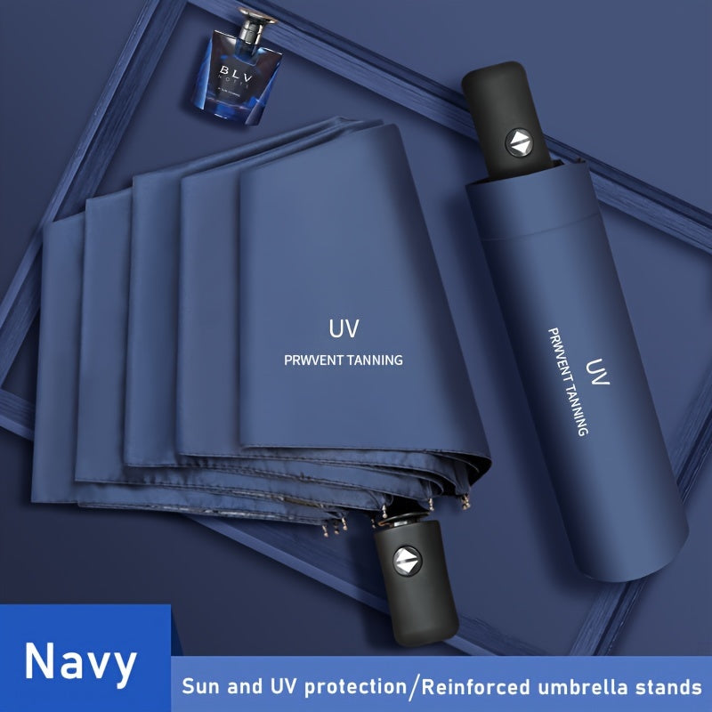 Прочный компактный зонт с автоматическим открыванием для студентов, идеален для защиты от солнца и дождя.